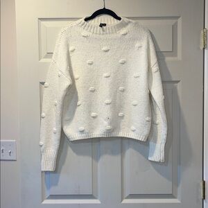 Moon & Madison Textured Cream Sweater size M